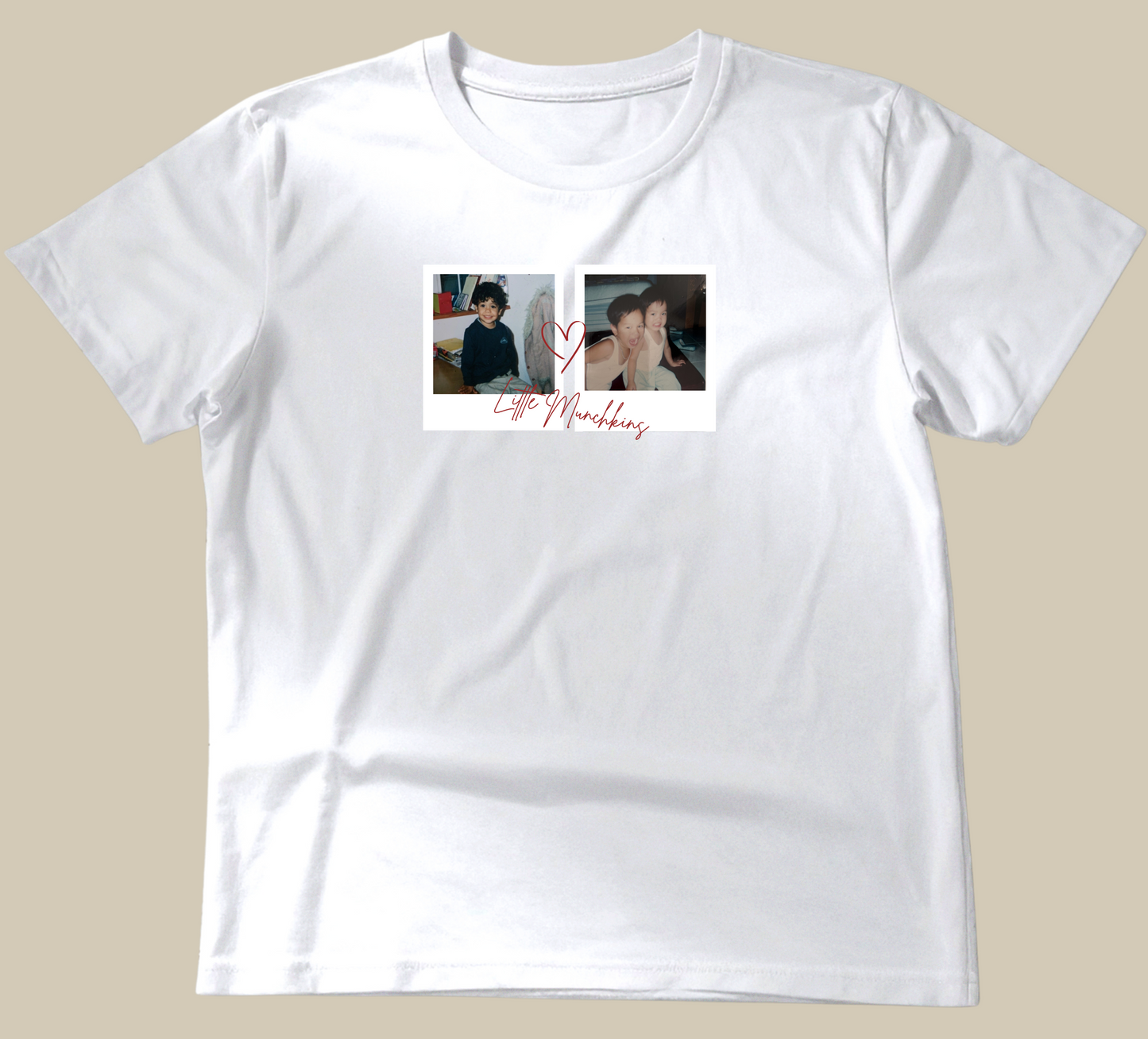 Custom baby picture tee