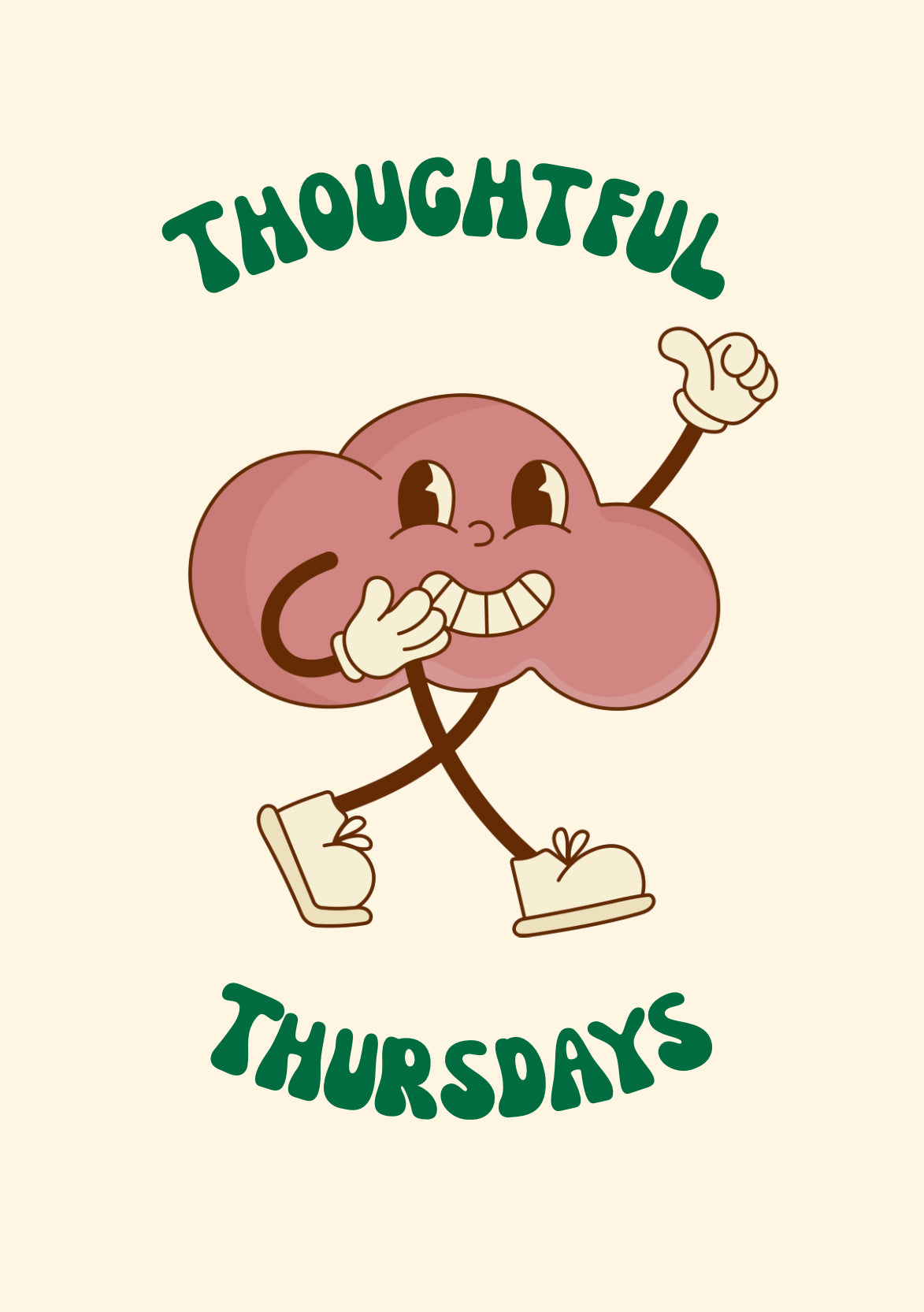 Make your Space Regular Cream Tee