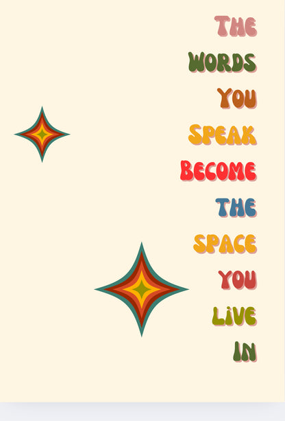 Make your Space Regular Cream Tee