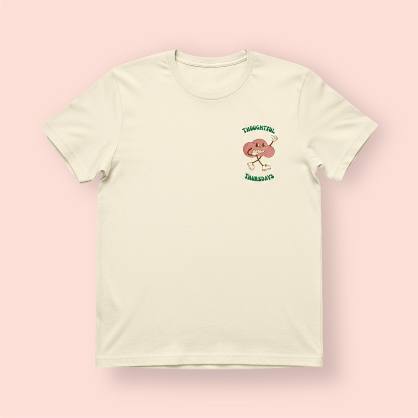 Make your Space Regular Cream Tee