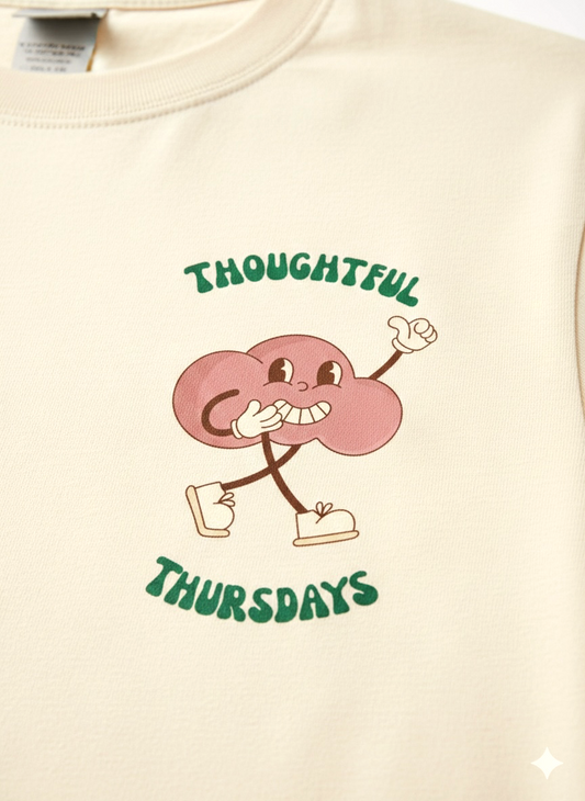 Make your Space Regular Cream Tee