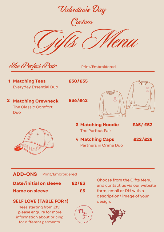 Valentine's Custom Matching Set