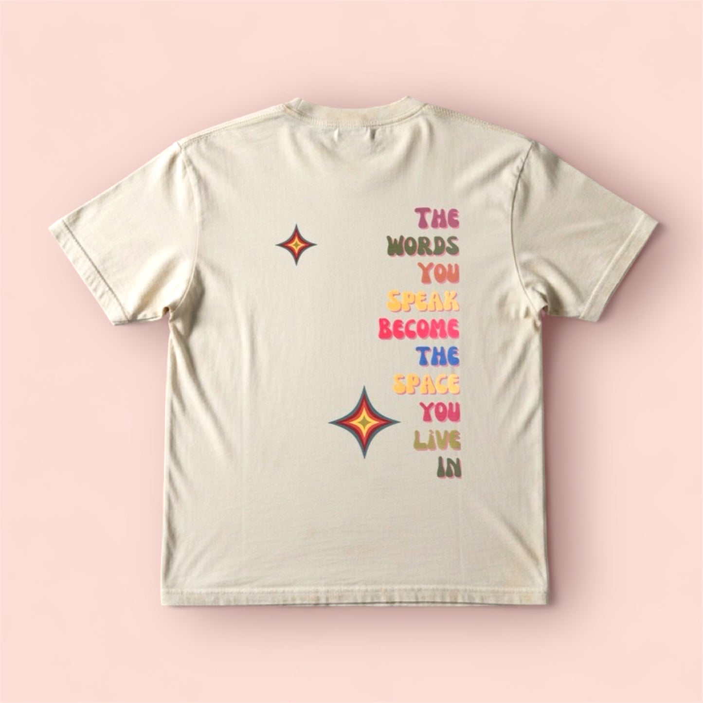 Make your Space Regular Cream Tee