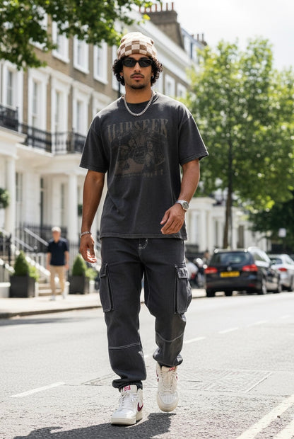 Brown Checkerboard Beanie