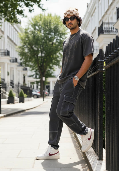 Brown Checkerboard Beanie