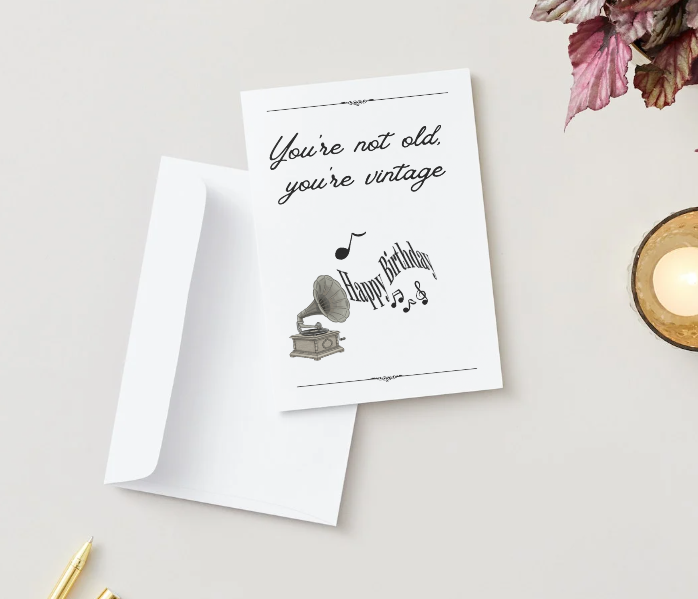 'Vintage' Birthday Card