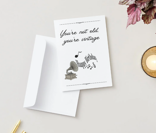 'Vintage' Birthday Card