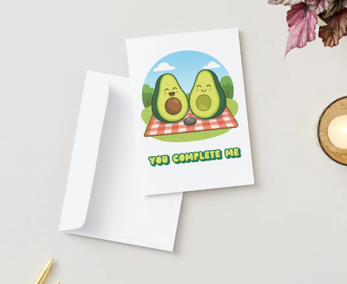Avocado Greeting Card