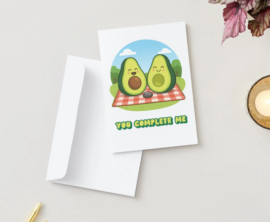 Avocado Greeting Card