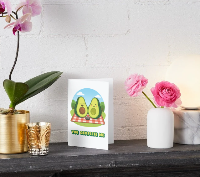 Avocado Greeting Card